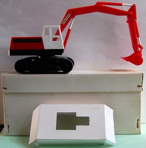 Miniature Bourbon Poclain LC80 - Pelle Sur Chenilles Rouge - 1/43 - 1968